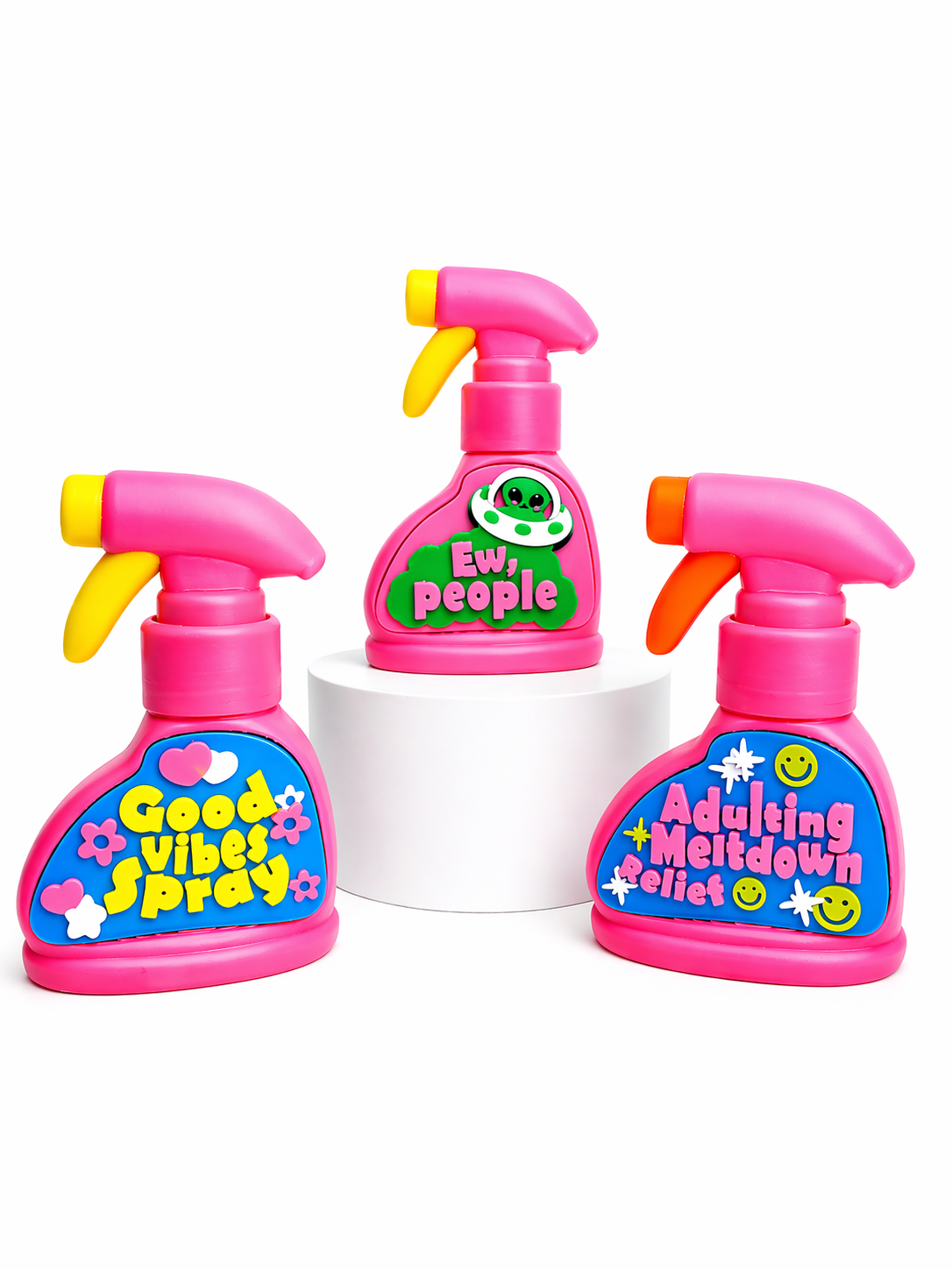 Kawaii Clicker Spray Fidget Toy – Cute Stress Relief Desk Toy