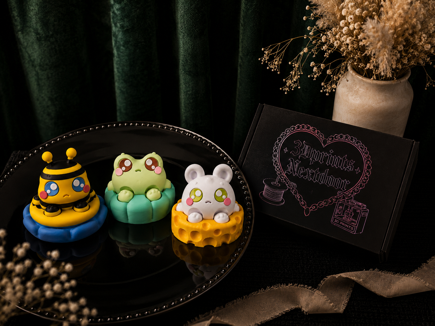 Frownie Desk Buddie Collection Clickers| Kawaii Collectible Fidget Toys