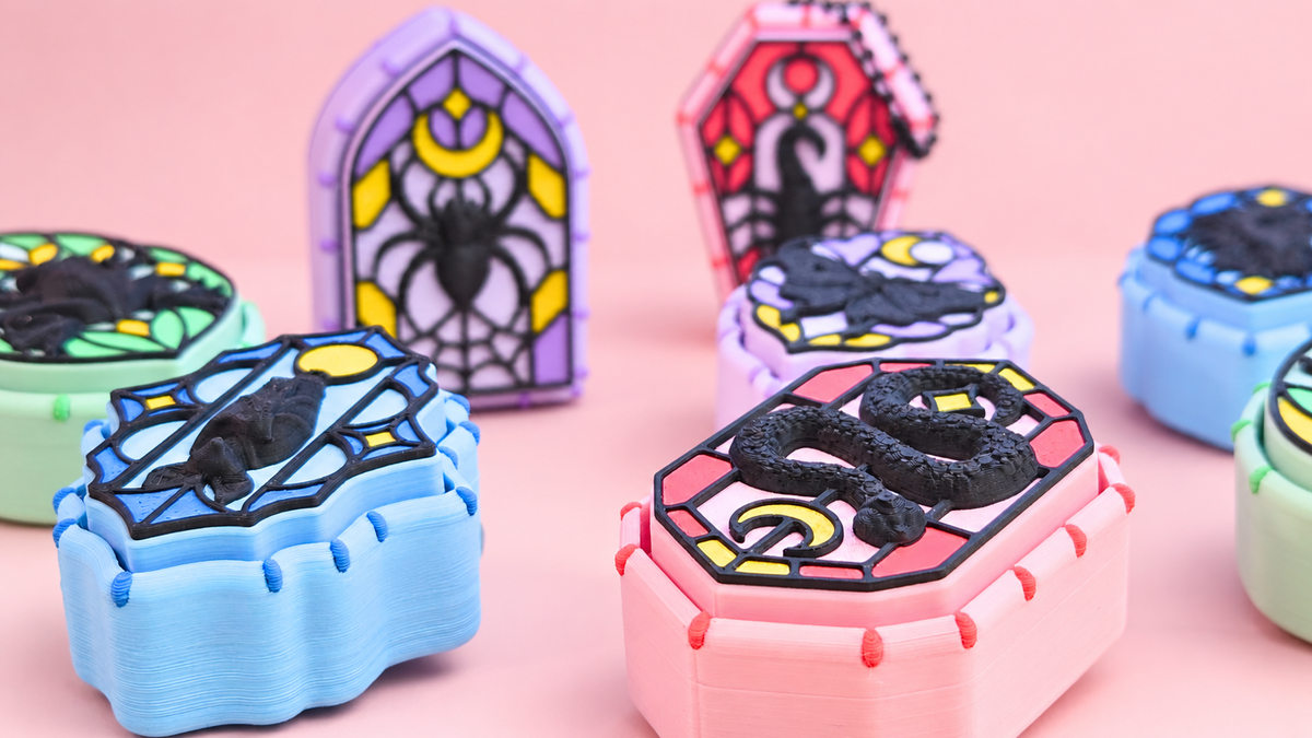 Creepy Critters Stained Glass Fidget Clickers🕷️✨