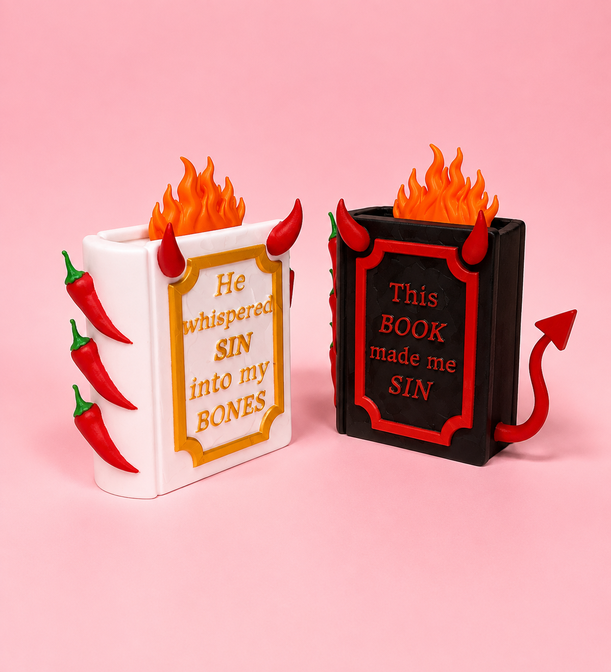 πΆοΈπ₯ Spicy Bookish Shelf Decor