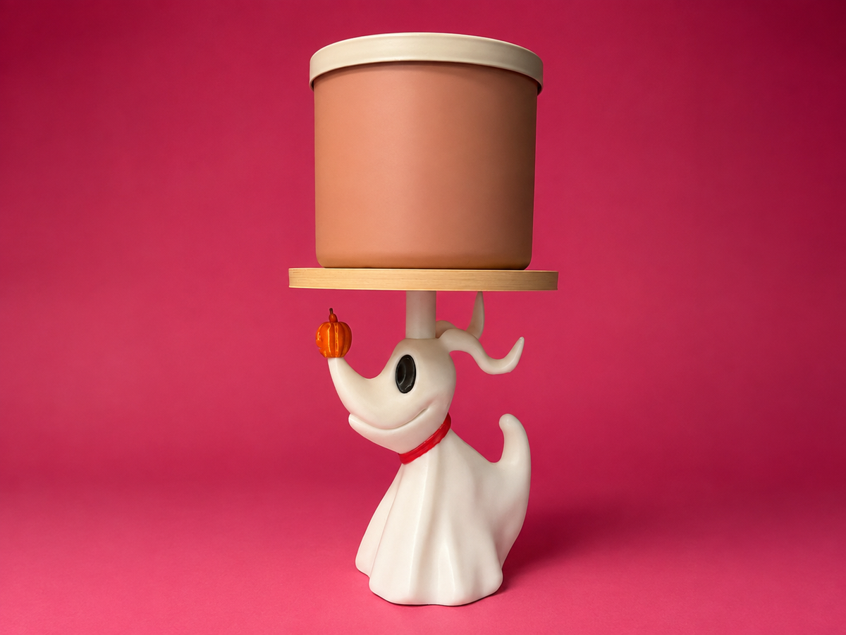 ๐ป Ghost Dog 3-Wick Candle Holder | Spooky Halloween Candle Stand