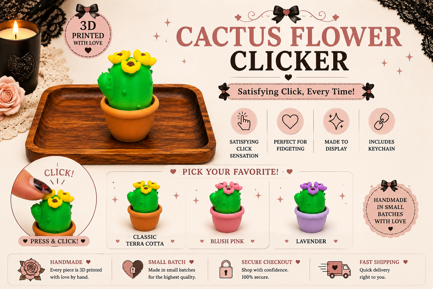Cactus Flower Clicker