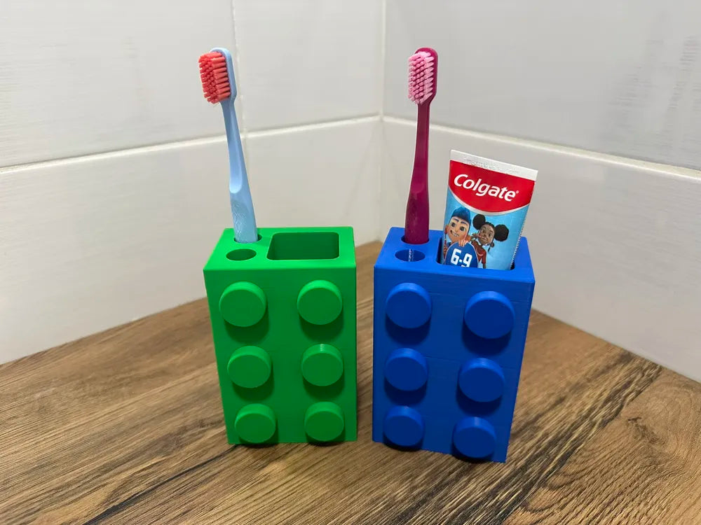 Brick Building Block Tooth Brush Holder