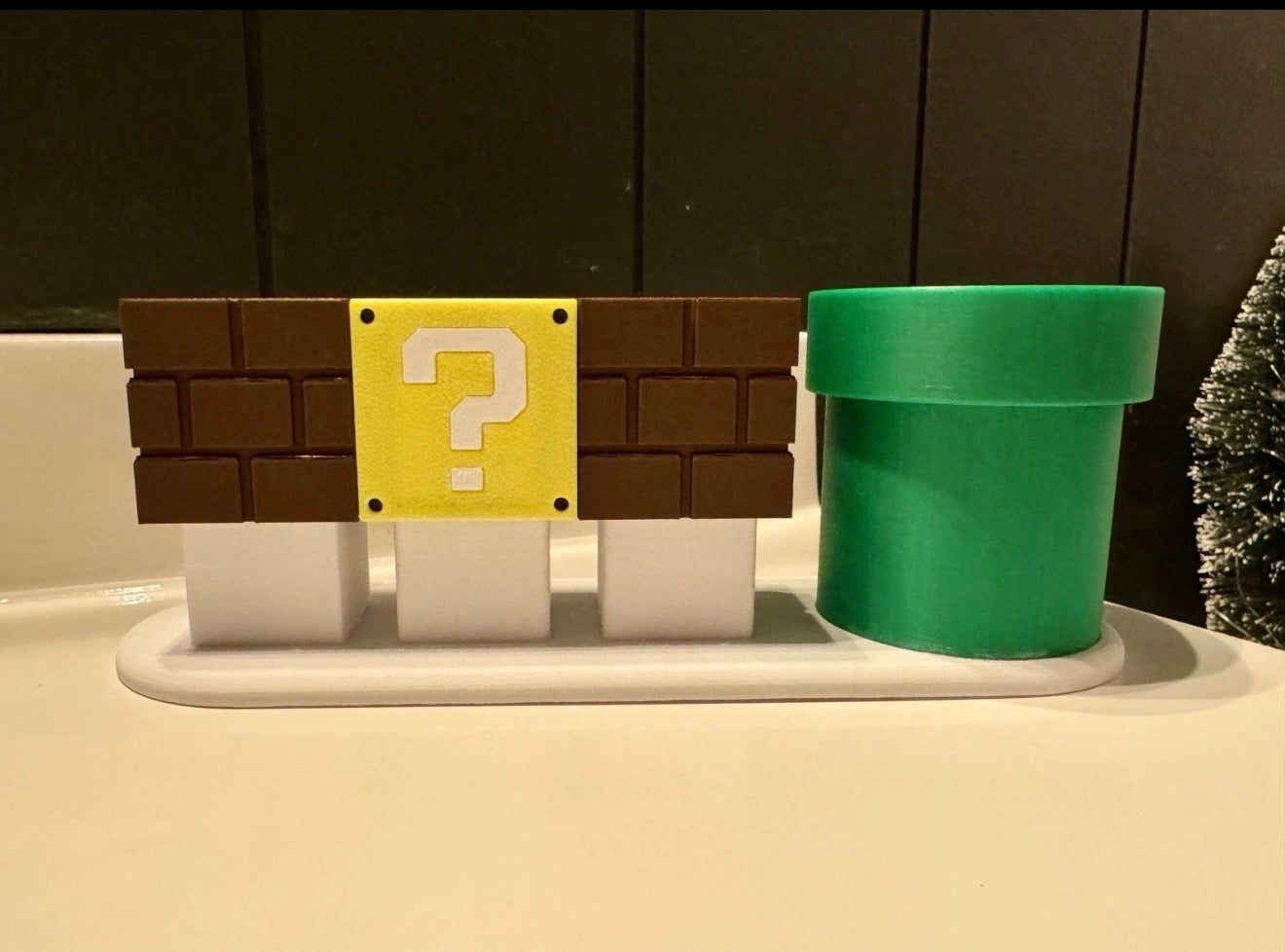 Super Mario Inspired 3 Toothbrush Holder
