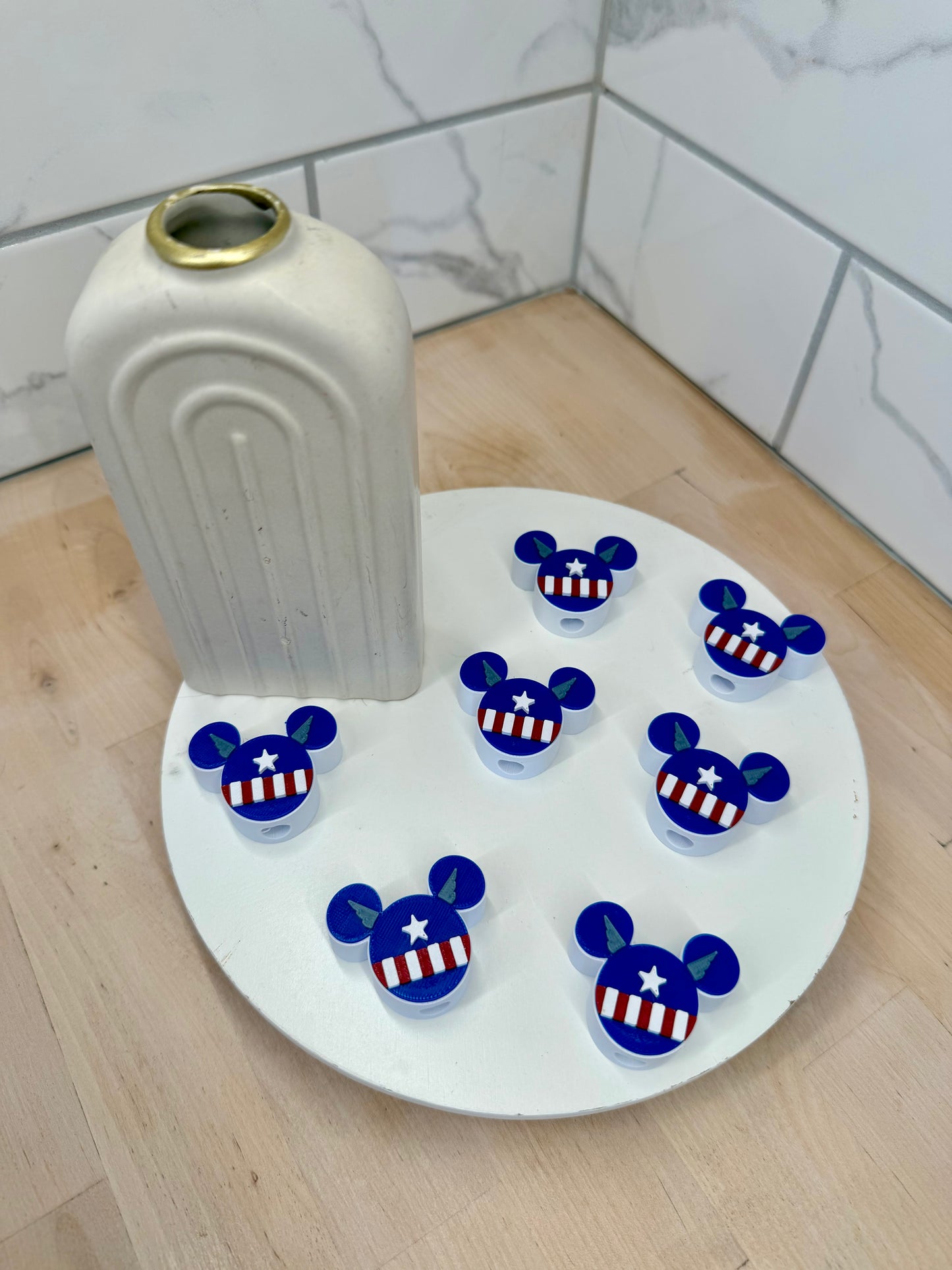 Mouse Shape Superhero Straw Topper