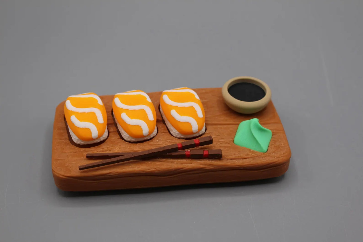 Salmon Nigiri Fidget Clicker | 3d Printed Sushi Sensory Fidget Clicker | Desk Decor