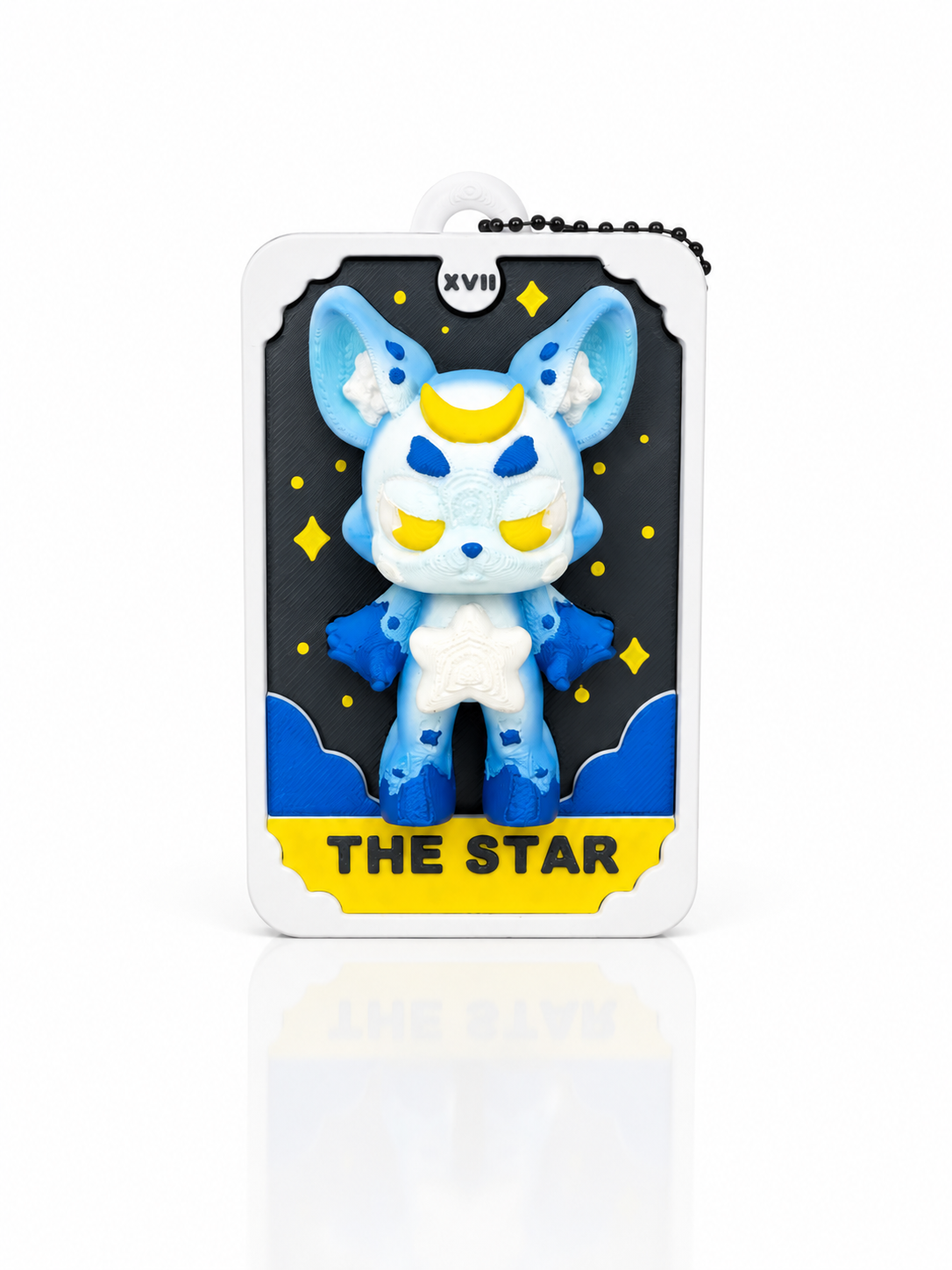 The Star Tarot Card Double Clicker | Magnetic Flexi Fidget Clicker | Goth Kawaii Keychain✨