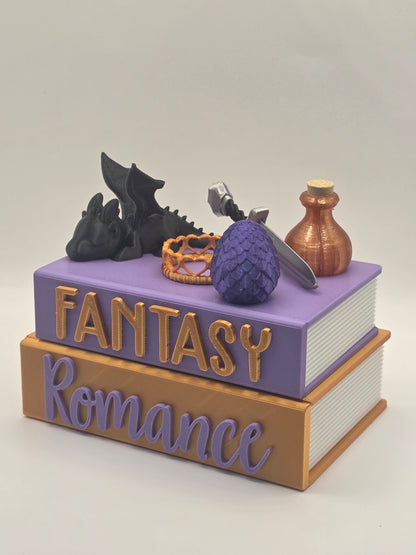 📚✨ Romance Reader Book Stack Decor | Pick Your Theme