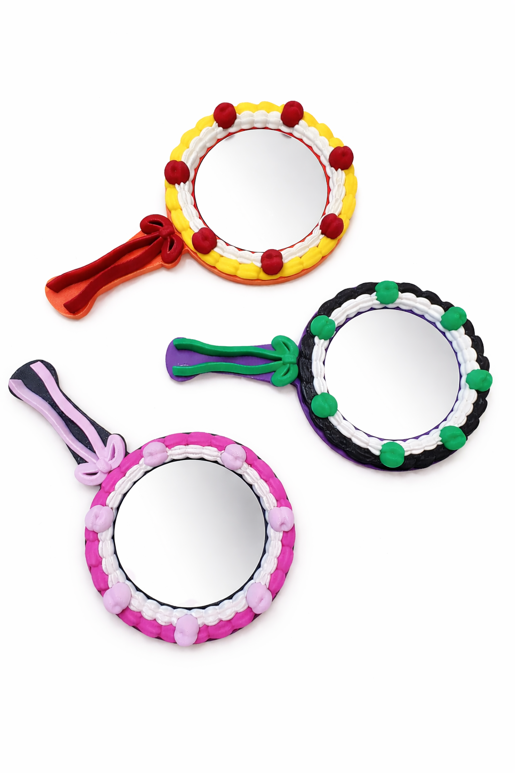 Whimsical Dessert Mirror| Handheld Vanity Mirror| Cute Coquette Aesthetic Decor