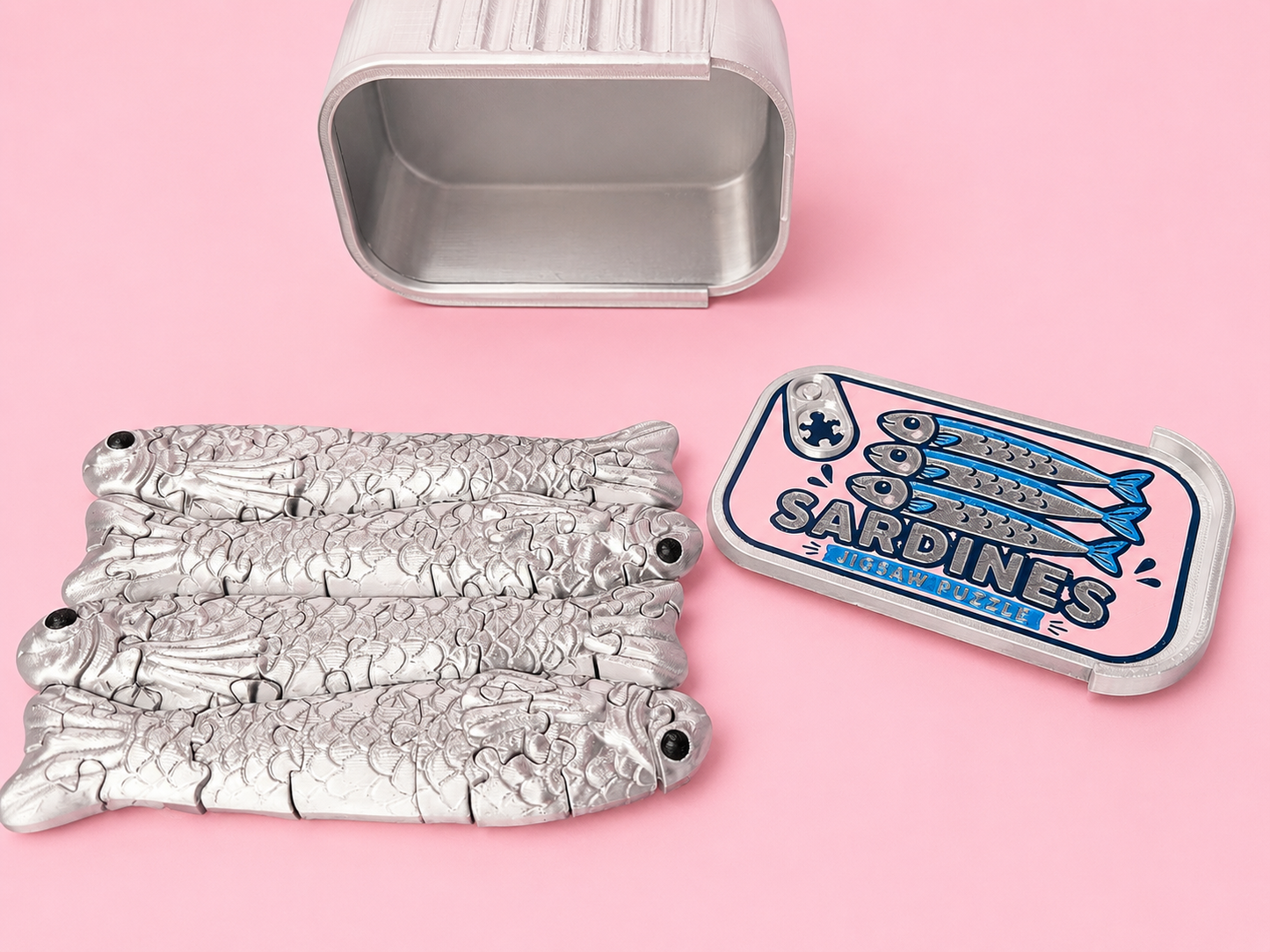 🐟💖 Kawaii Sardines Puzzle Tin 💖🐟