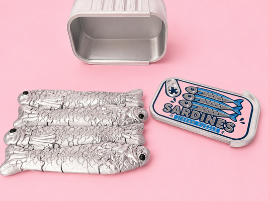 🐟💖 Kawaii Sardines Puzzle Tin 💖🐟