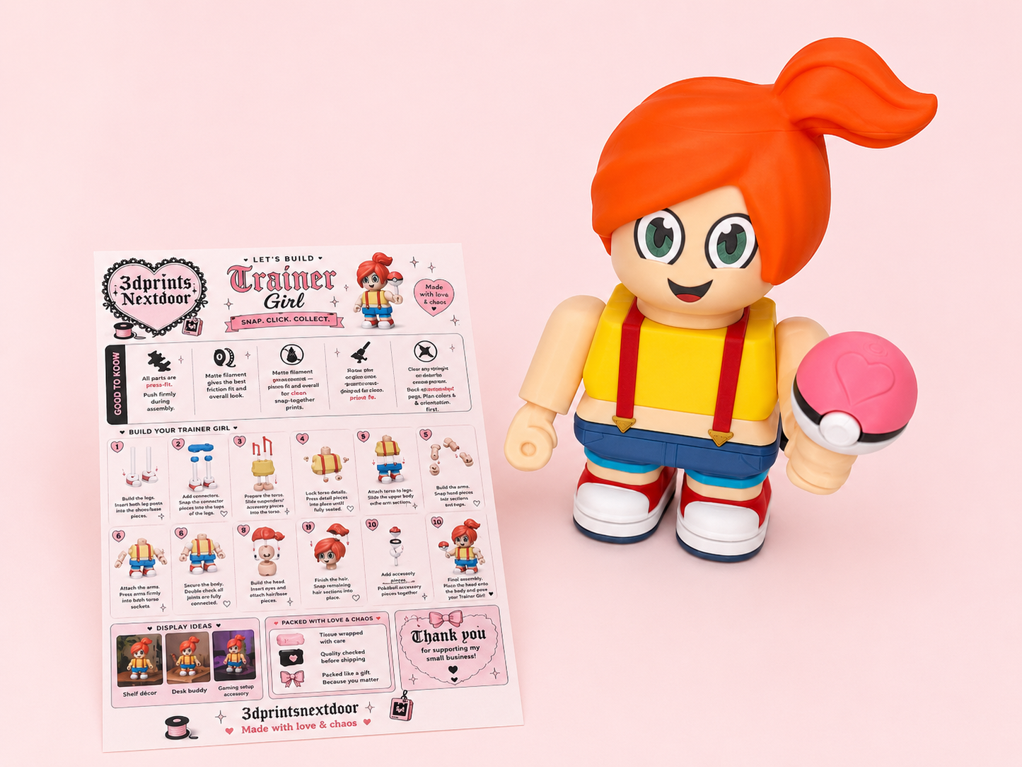 Trainer Girl Collectable Figure-DIY Kit or Fully Assembled✨