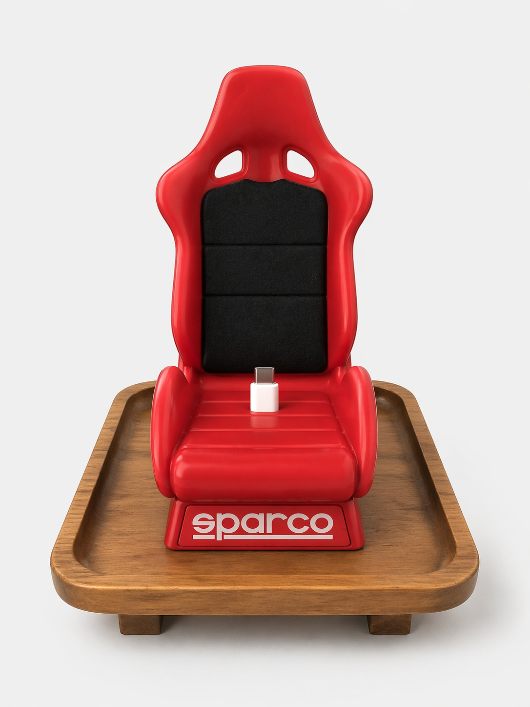 Sparco Racing Seat Inspired Phone Dock| Desk Setup Charger Stand | Gamer Room Decor