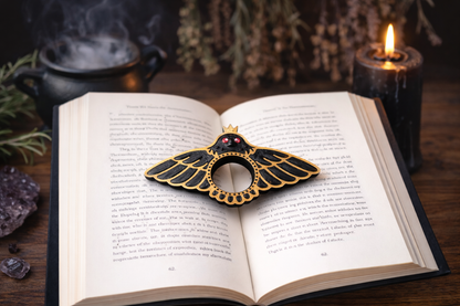 Crow Page Holder | Gothic Book Accessory | One-Hand Reading Tool✨