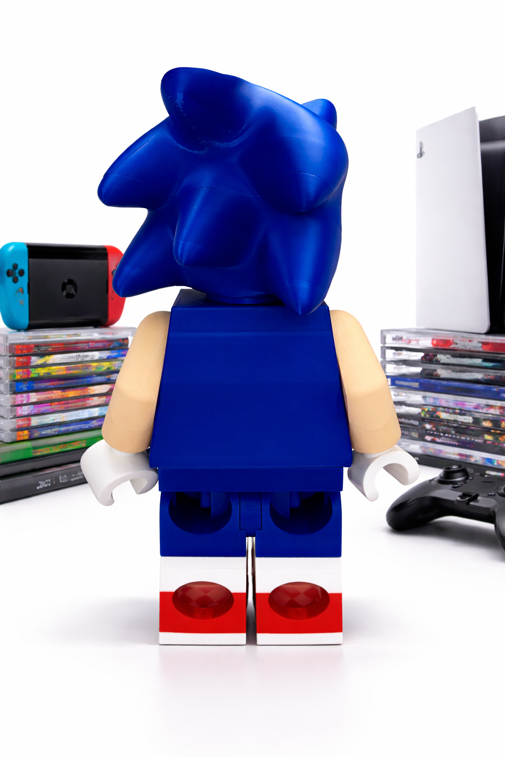 16" Blue Speed Hedgehog Posable Collectible Gamer Desk Decor⭐️🦔