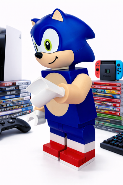 16" Blue Speed Hedgehog Posable Collectible Gamer Desk Decor⭐️🦔