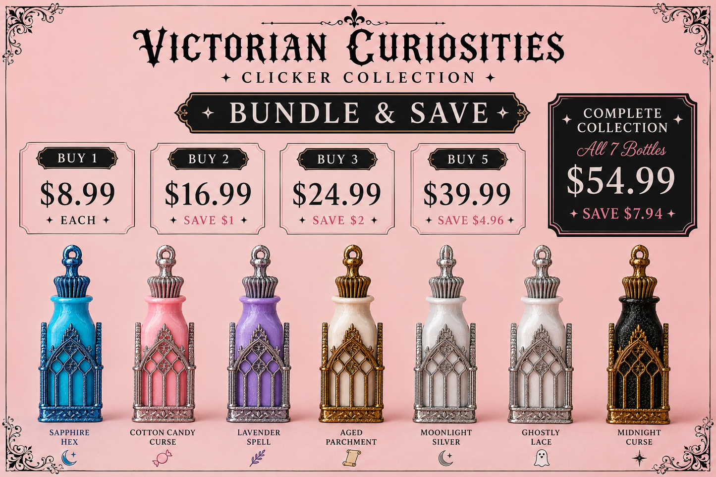 🖤 Victorian Curiosities Clicker Collection
