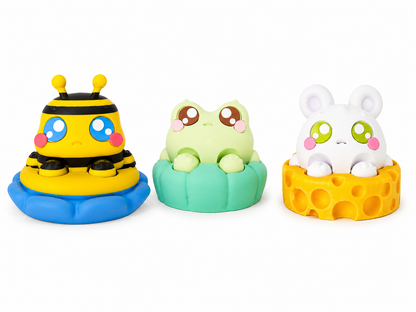 Frownie Desk Buddie Collection Clickers| Kawaii Collectible Fidget Toys