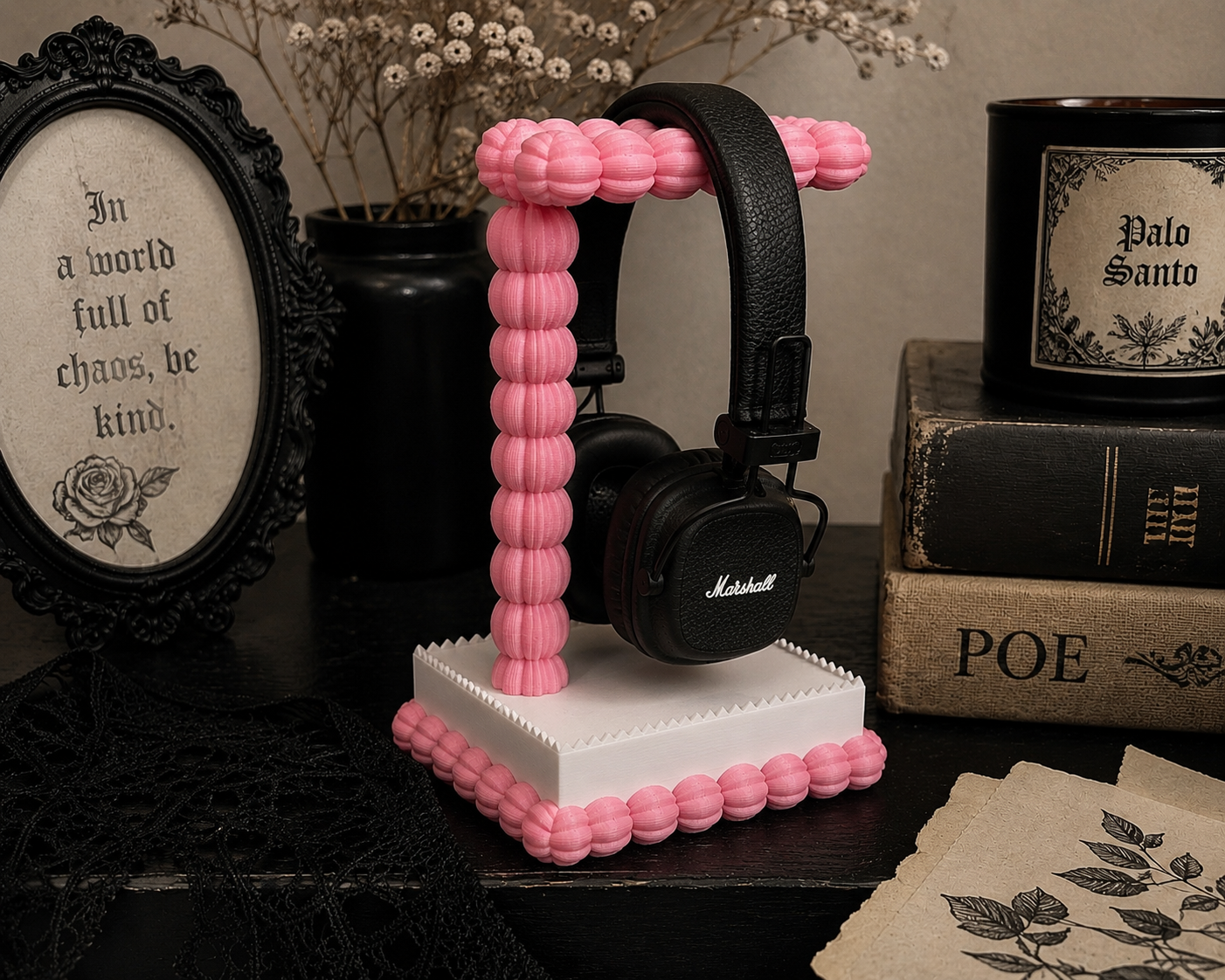 Kawaii Cake Headphone Stand| Kawaii Desk Headphone Holder | Gamer Desk Decor