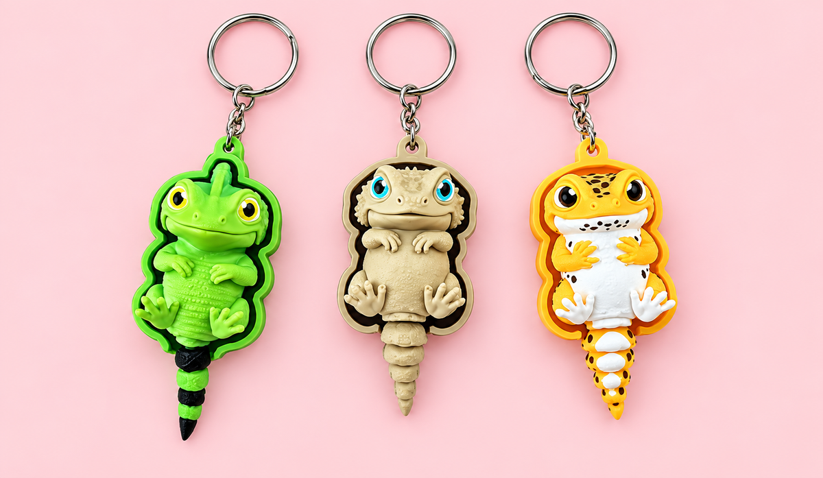 Terra Clickers 🦎🌿 | Exotic Animal Keychains & Desk Buddies