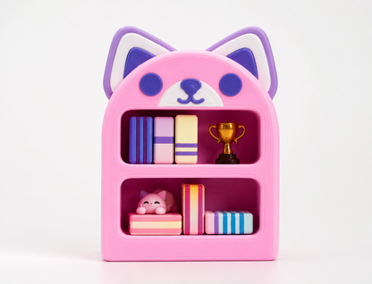 Kawaii Kitty Bookshelf