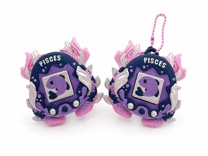 Zodiac Tamagotchi Clicker Keychain✨