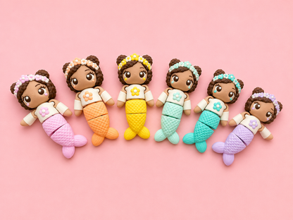 Pastel Mermaid Flexi Keychain🐚