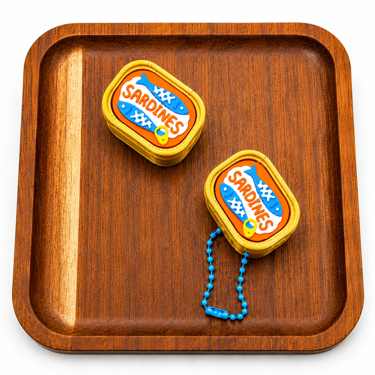 Satisfying Mini Sardines Pocket Keychain Fidget Clicker