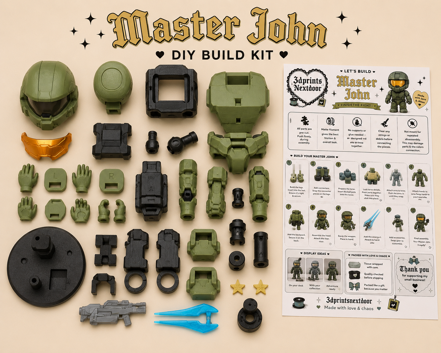 Master John DIY Build Kit💚
