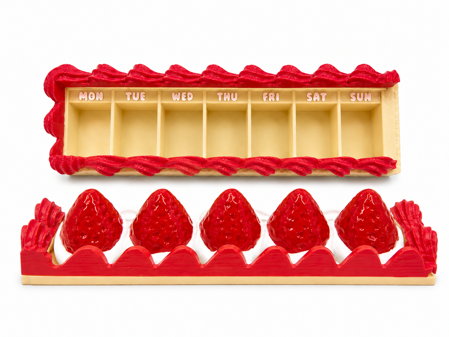 Cake Slice Weekly Pill Organizer 🍰