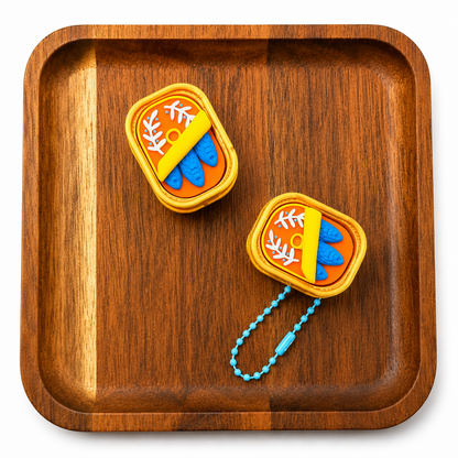 Satisfying Mini Sardines Pocket Keychain Fidget Clicker