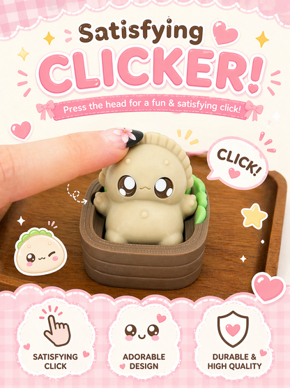 Kawaii GyozaBoo Dumpling Clicker Fidget 🥟✨