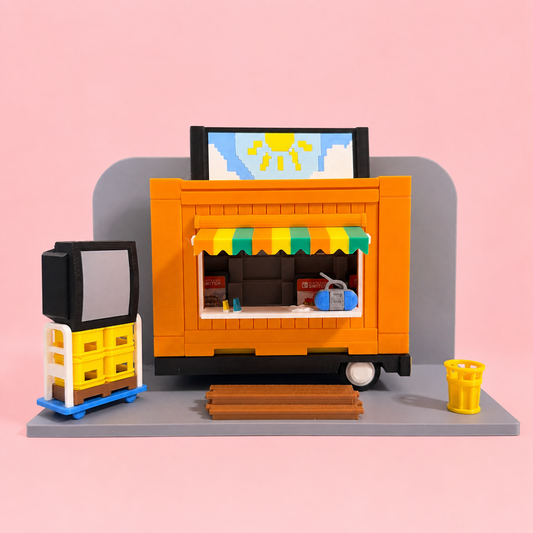 ✨ Tomodachi Market Nintendo Switch Dock & 16-Game Holder | 3D Printed Gaming Display