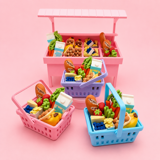 Mini Market Clickers Blind Box | Kawaii 3D Printed Fidget | Miniature Food | Market Collection