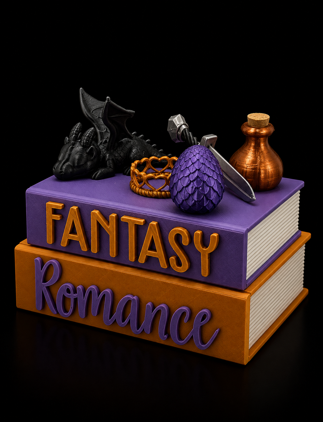 📚✨ Romance Reader Book Stack Decor | Pick Your Theme