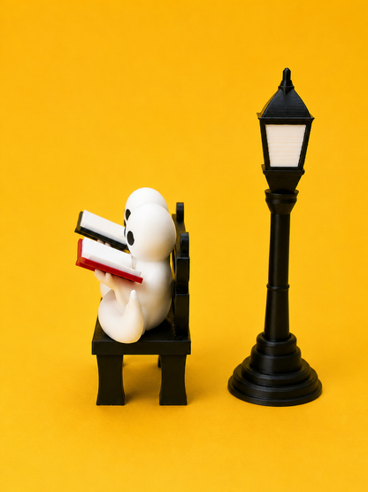 👻📚 Haunted Library Reading Ghost Duo