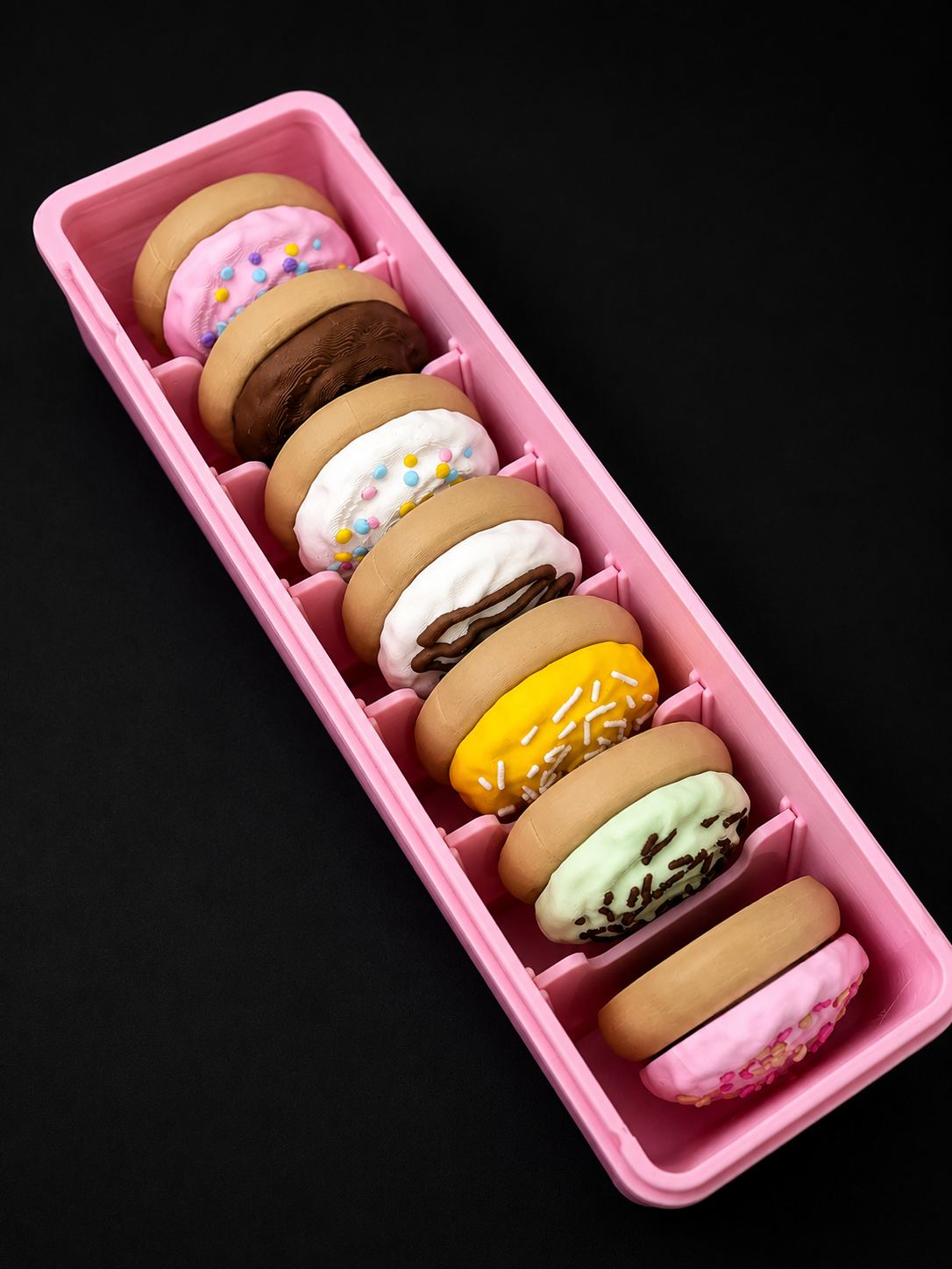 🍪 Pink Sugar Cookie Weekly Pill Organizer | AM + PM Compartments