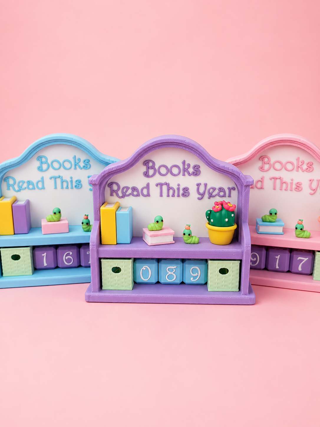 🐛 Read It & Count It! Mini Bookshelf Reading Tracker