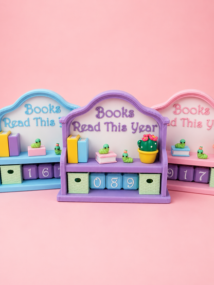 🐛 Read It & Count It! Mini Bookshelf Reading Tracker