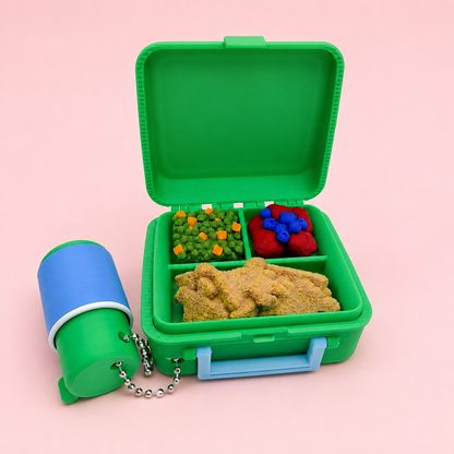 Retro Lunchbox Clicker 🍕🦕