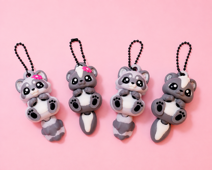 Flexi Trash Friends Keychains 🦝🖤