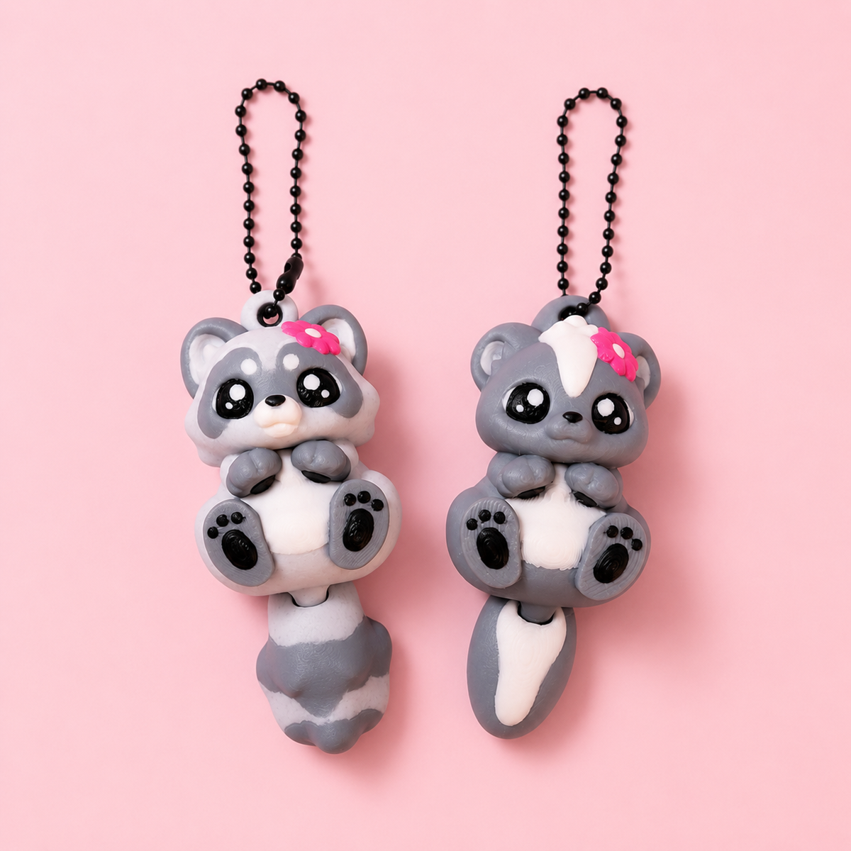 Flexi Trash Friends Keychains 🦝🖤