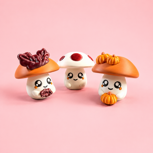 Cozy Cap Mushroom Clickers 🍄✨