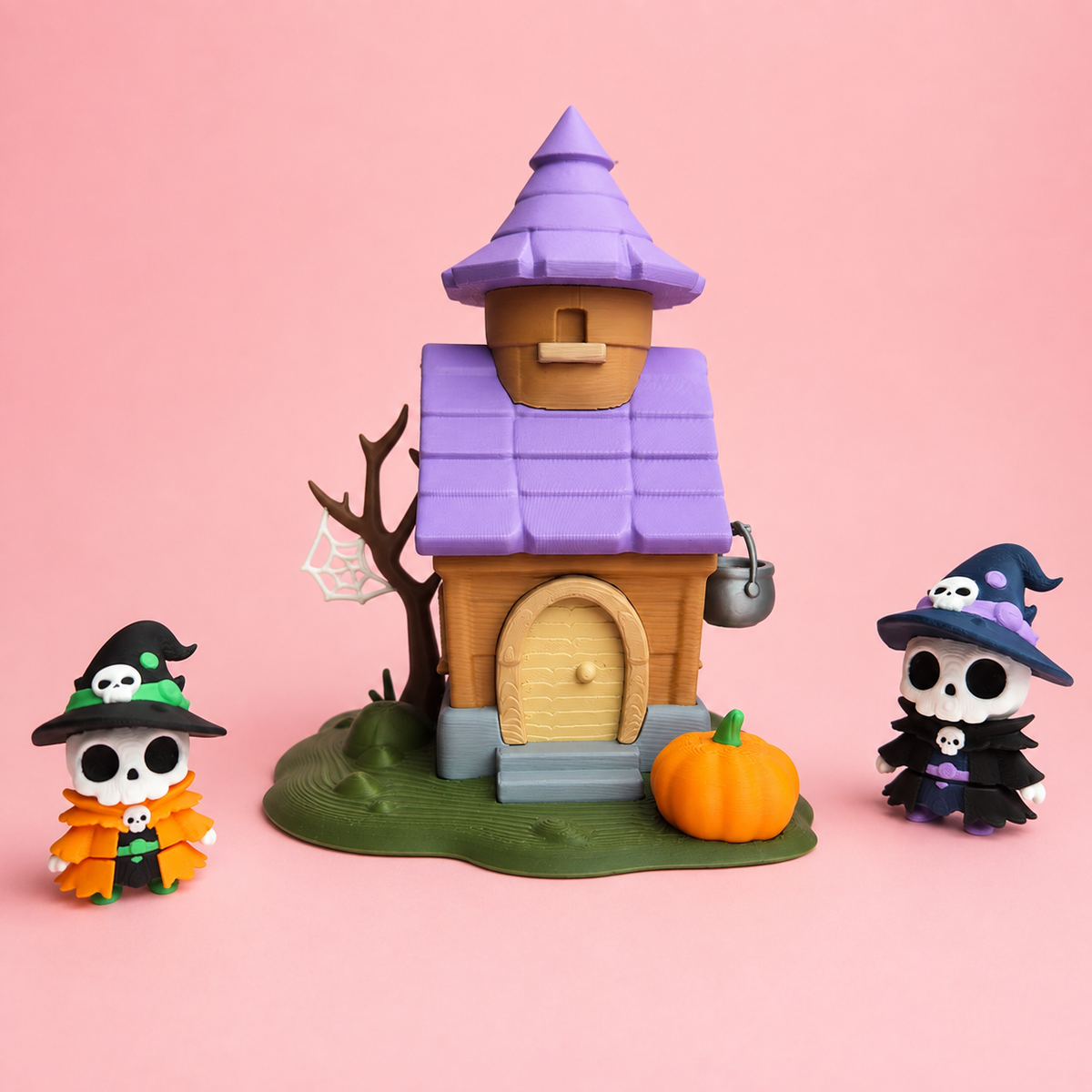 💀🔮 Little Coven Flexi Skeleton Witch Playset