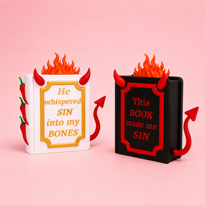🌶️🔥 Spicy Bookish Shelf Decor