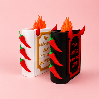 🌶️🔥 Spicy Bookish Shelf Decor
