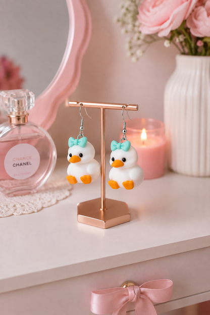 🐥 Ducky Bow Earrings 🎀