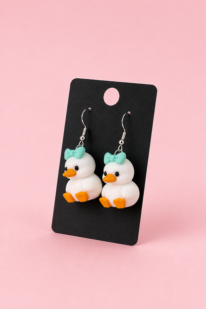 🐥 Ducky Bow Earrings 🎀