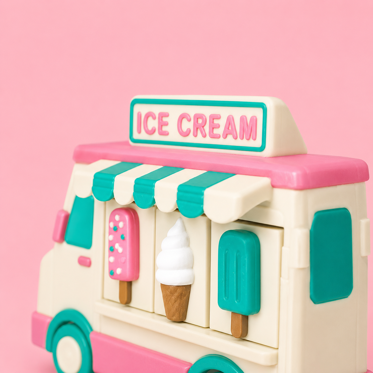 🍦 Ice Cream Truck Clicker – 3 Click Keyboard Fidget 🍭🚚