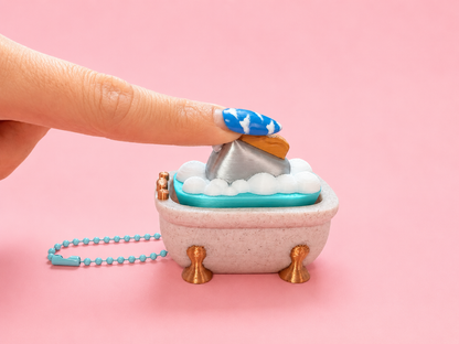 🛁 Bubble Bath Clicker Keychain (Toaster Edition)